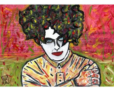 Original Abstract Expressionism Pop Culture/Celebrity Paintings by Francesco Radogna