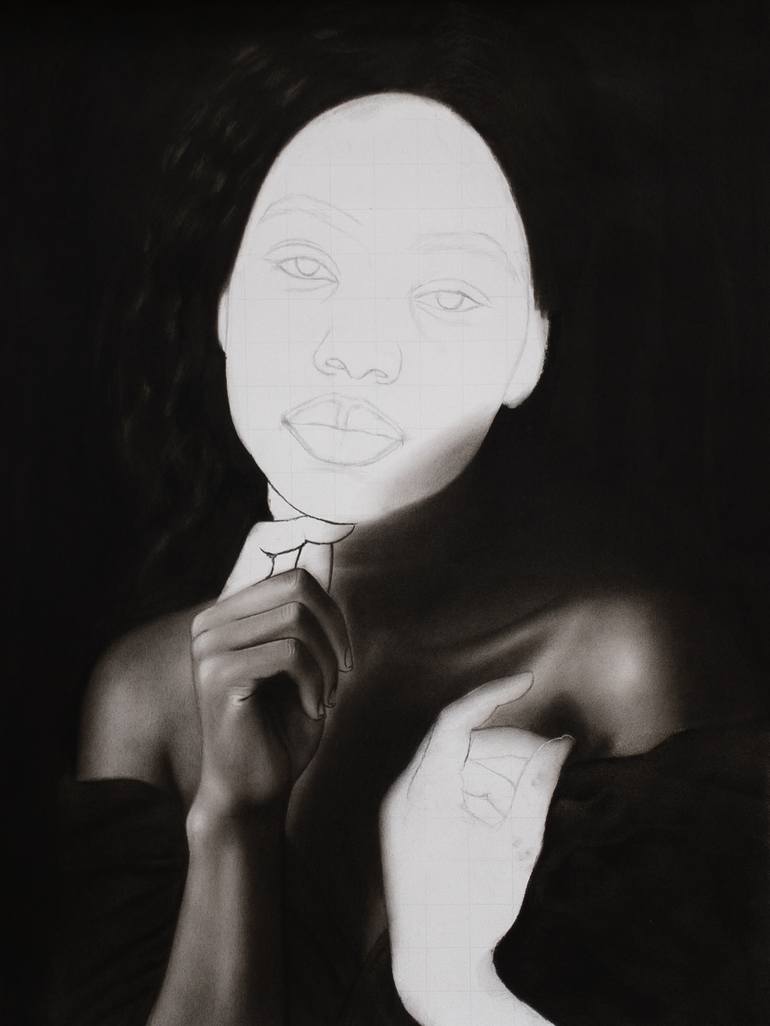 Original Contemporary Women Drawing by Ngbede Nobleman