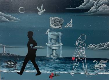 Original Surrealism Abstract Paintings by Bruno Valente