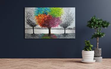 Original Art work,Wall Art Painting, Landscape (Hope) thumb