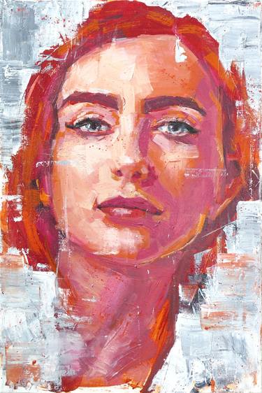 Original Abstract Expressionism Women Paintings by Thomas Eckelmann