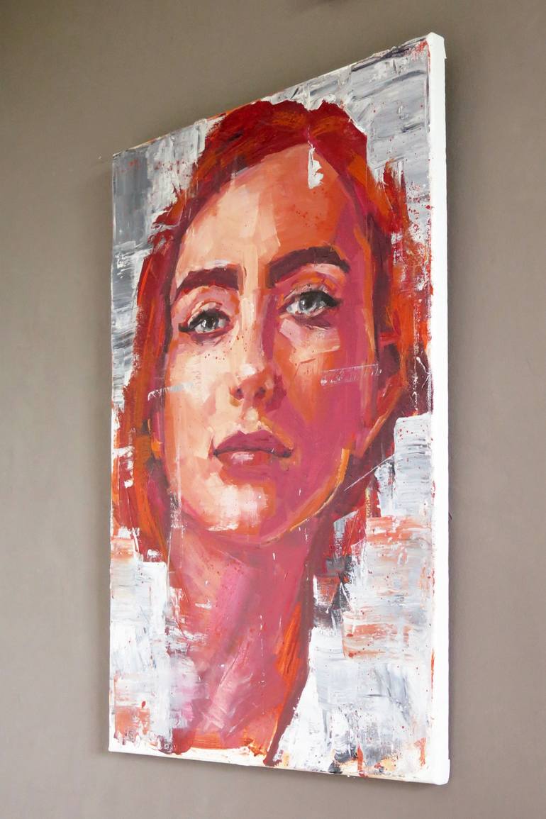 Original Abstract Expressionism Women Painting by Thomas Eckelmann