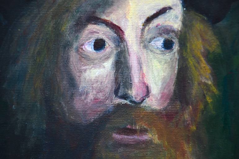 Original Baroque Religion Painting by Alexandre David Lejuez