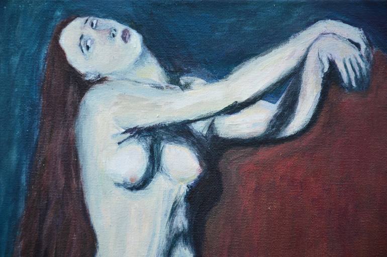 Original Figurative Nude Painting by Alexandre David Lejuez