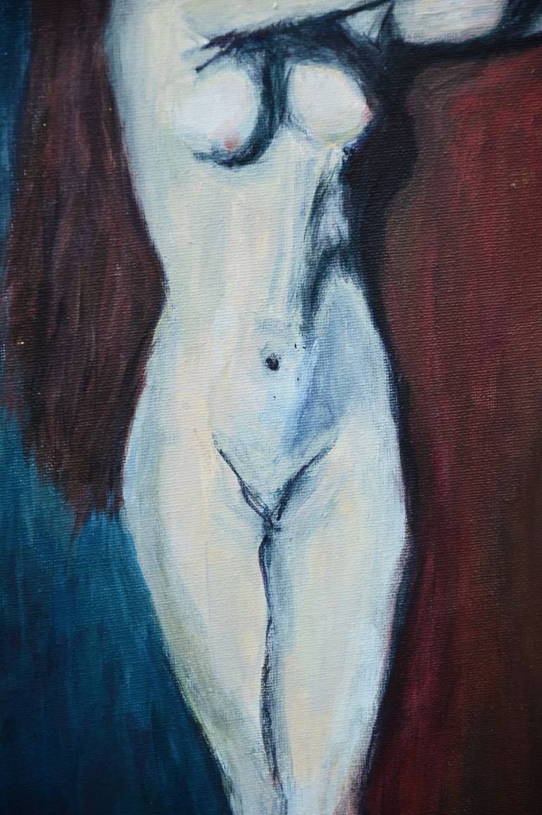 Original Figurative Nude Painting by Alexandre David Lejuez