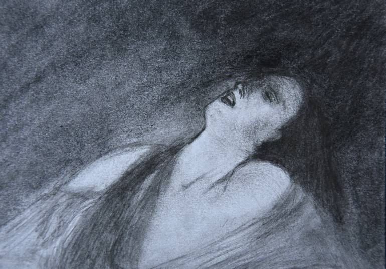 Original Baroque Religion Drawing by Alexandre David Lejuez