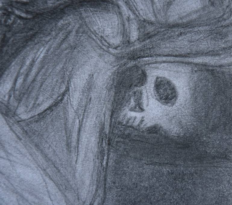 Original Baroque Religion Drawing by Alexandre David Lejuez