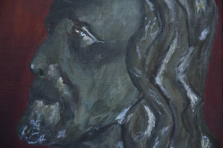 Original Art Deco Religion Painting by Alexandre David Lejuez