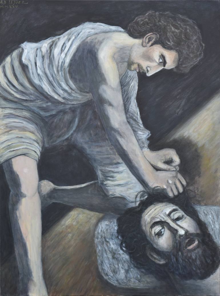 Original Figurative Religion Paintings by Alexandre David Lejuez