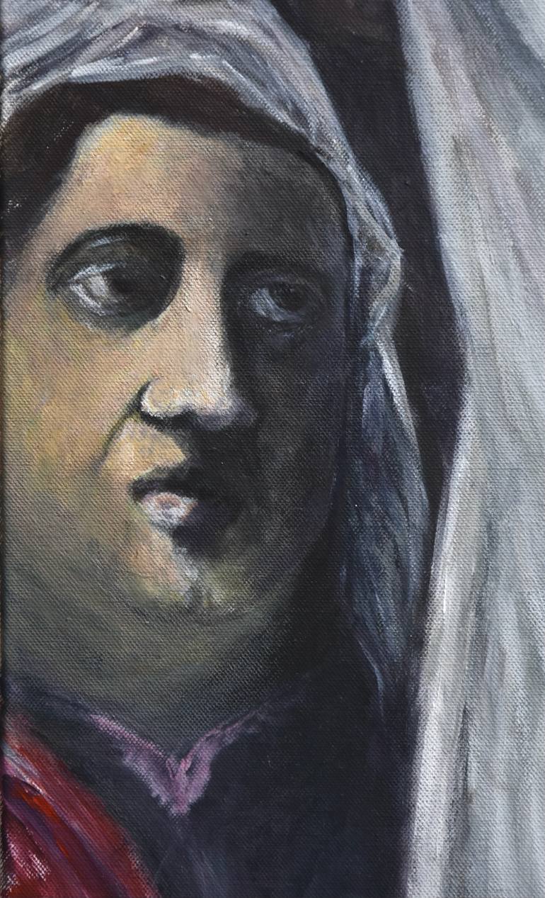 Original Figurative Religion Painting by Alexandre David Lejuez