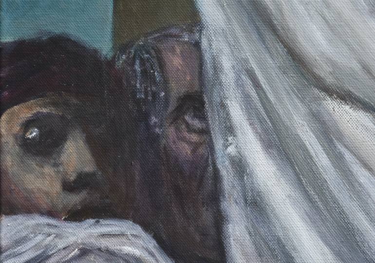Original Figurative Religion Painting by Alexandre David Lejuez