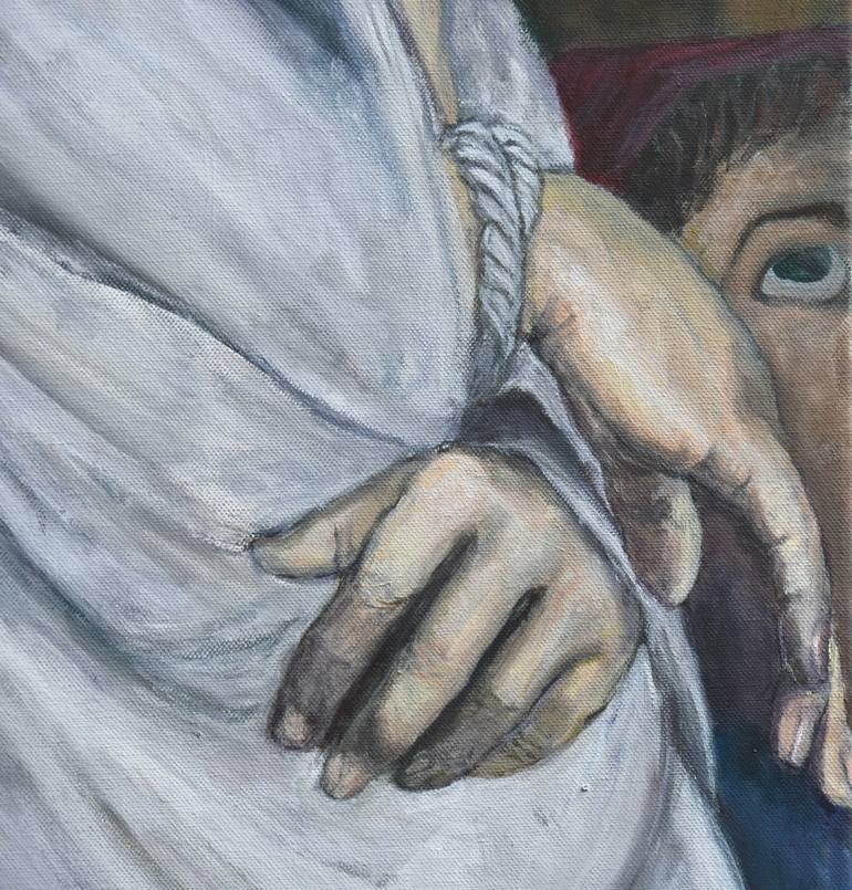 Original Figurative Religion Painting by Alexandre David Lejuez
