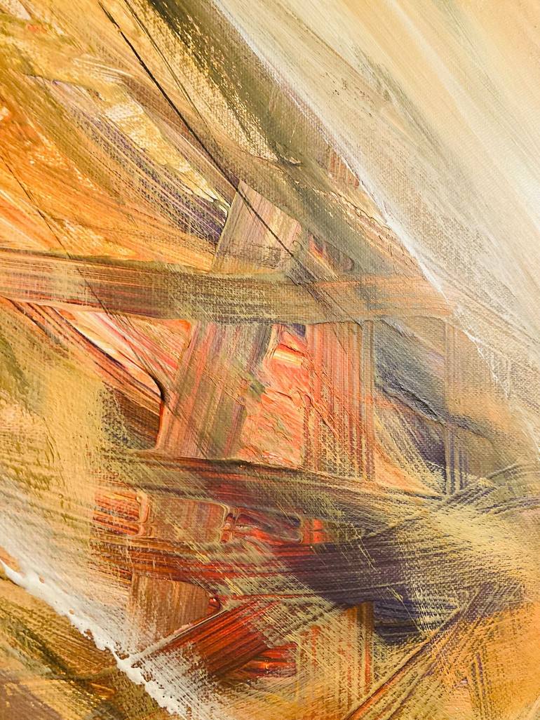 Original Abstract Expressionism Abstract Painting by Amisa Mukaj