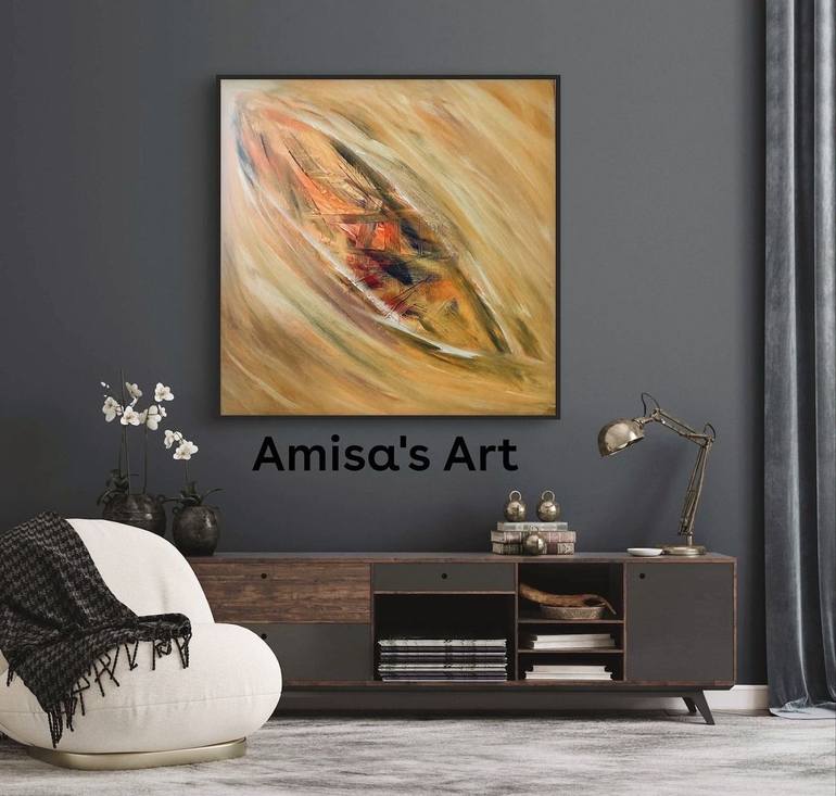 Original Abstract Expressionism Abstract Painting by Amisa Mukaj