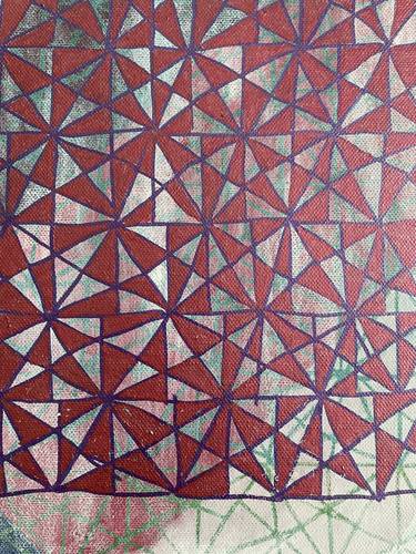 Original Abstract Geometric Paintings by Vera Nievelstein