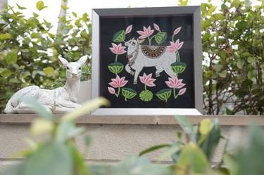 Original Installation Art Animal Mixed Media by Gazhal Bhalla