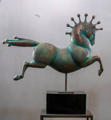 Original Abstract Animal Sculpture by Ibrahim Hasanov