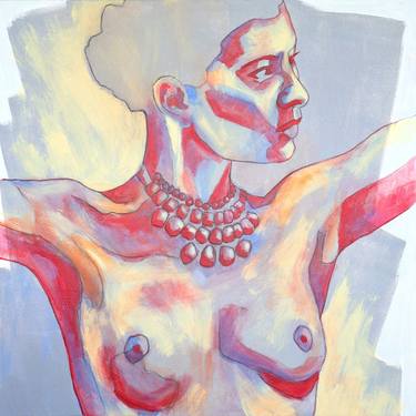 Original Figurative Nude Paintings by Magali Feuga