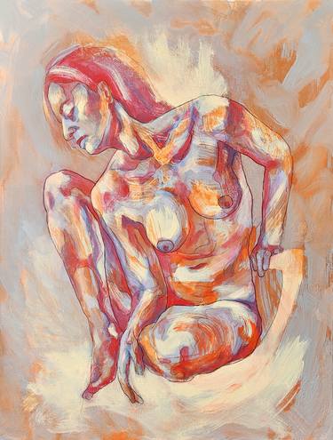 Original Figurative Nude Paintings by Magali Feuga