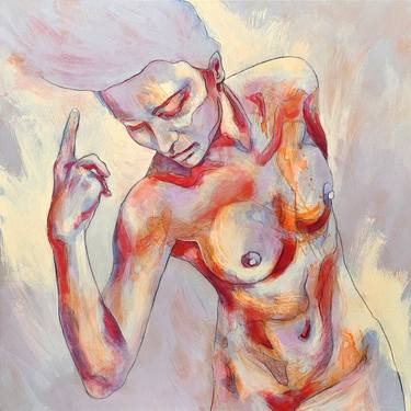 Original Figurative Nude Paintings by Magali Feuga
