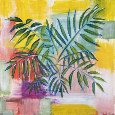 Original Abstract Expressionism Botanic Paintings by Marissa Rice