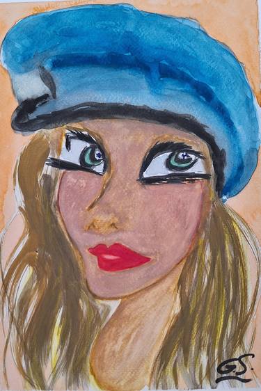 The girl with the blue beret thumb