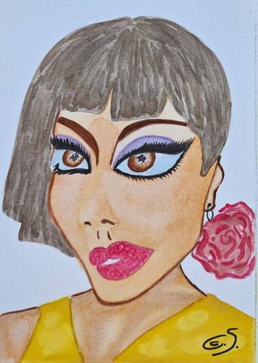 Original Pop Art Women Paintings by Susana Giordano