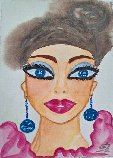 Original Pop Art Women Paintings by Susana Giordano