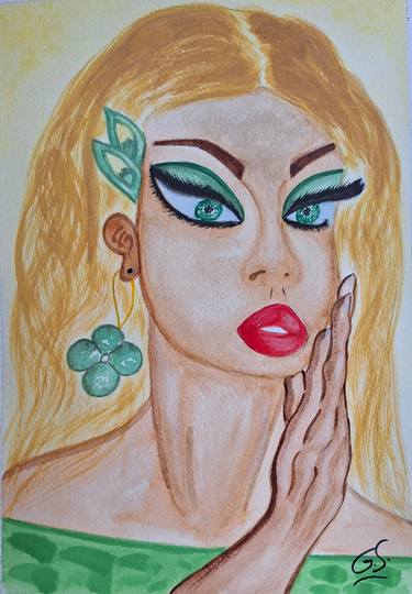 Original Pop Art Women Paintings by Susana Giordano