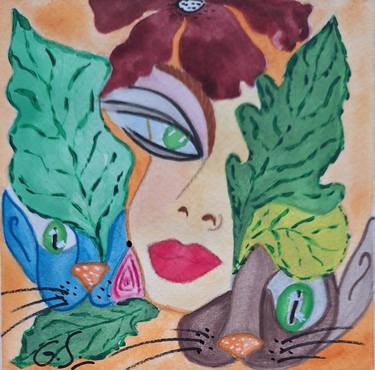 Original Pop Art Women Paintings by Susana Giordano