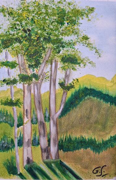 Original Color Field Painting Landscape Paintings by Susana Giordano