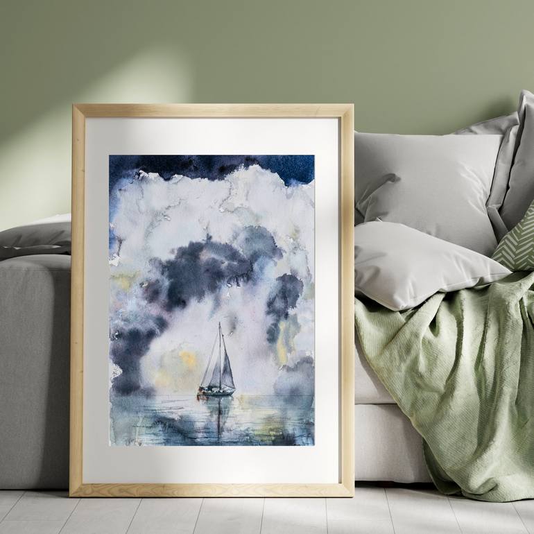 Original Expressionism Water Painting by Degumiel Arteestudio