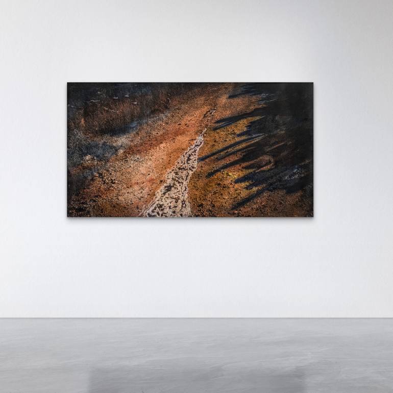 Original Abstract Nature Mixed Media by Janne Bar Rashi