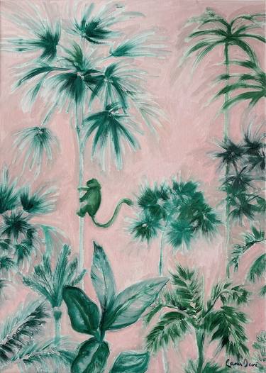 Original Minimalism Botanic Paintings by Lana Devi