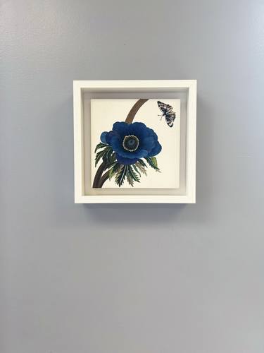 Original Art Deco Floral Painting by Heather Kim