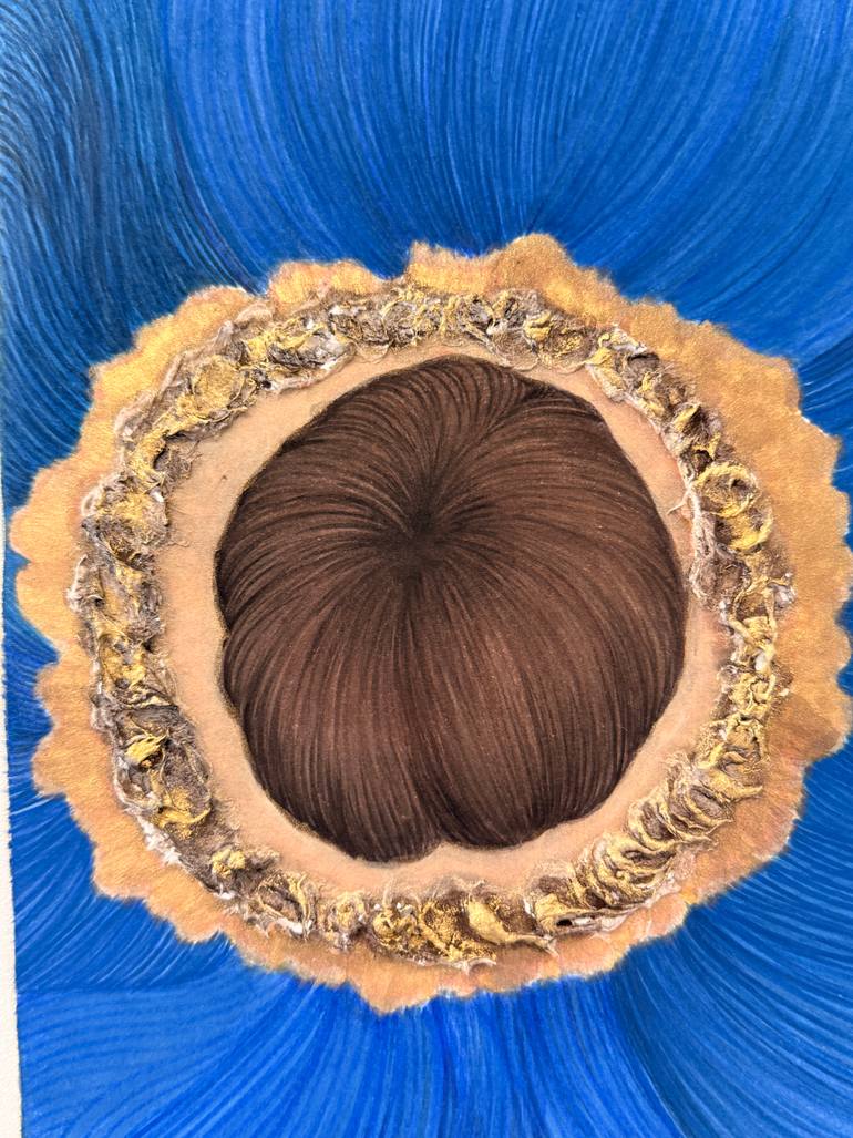 Original Art Deco Floral Painting by Heather Kim
