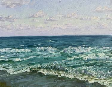 Print of Impressionism Seascape Paintings by Inna Shchehlova