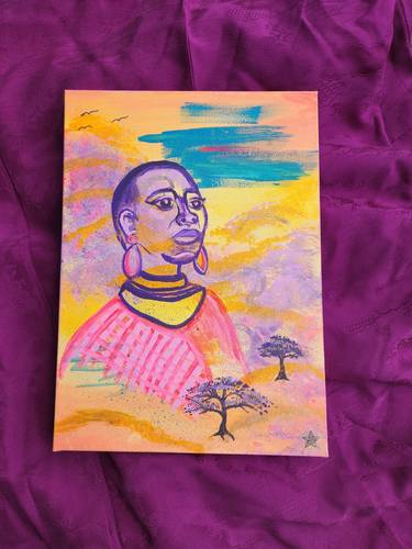 Original Pop Art People Painting by Verena Hopp