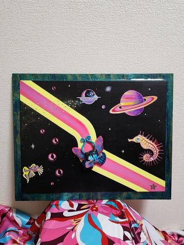 Original Pop Art Fantasy Mixed Media by Verena Hopp