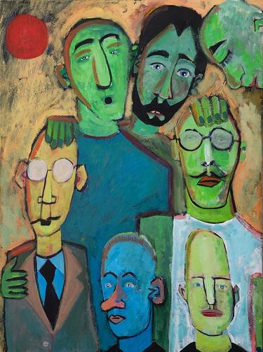 Original People Paintings by Mikkel Zahll Larsen