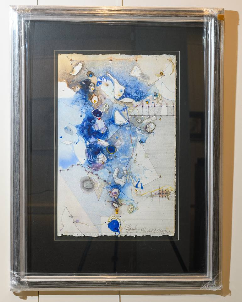Original Geometric Abstract Painting by Tsvetan Kazandjiev