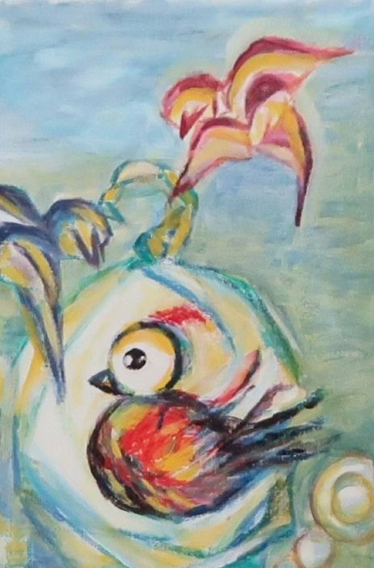 Original Abstract Painting by J P Powwarynn