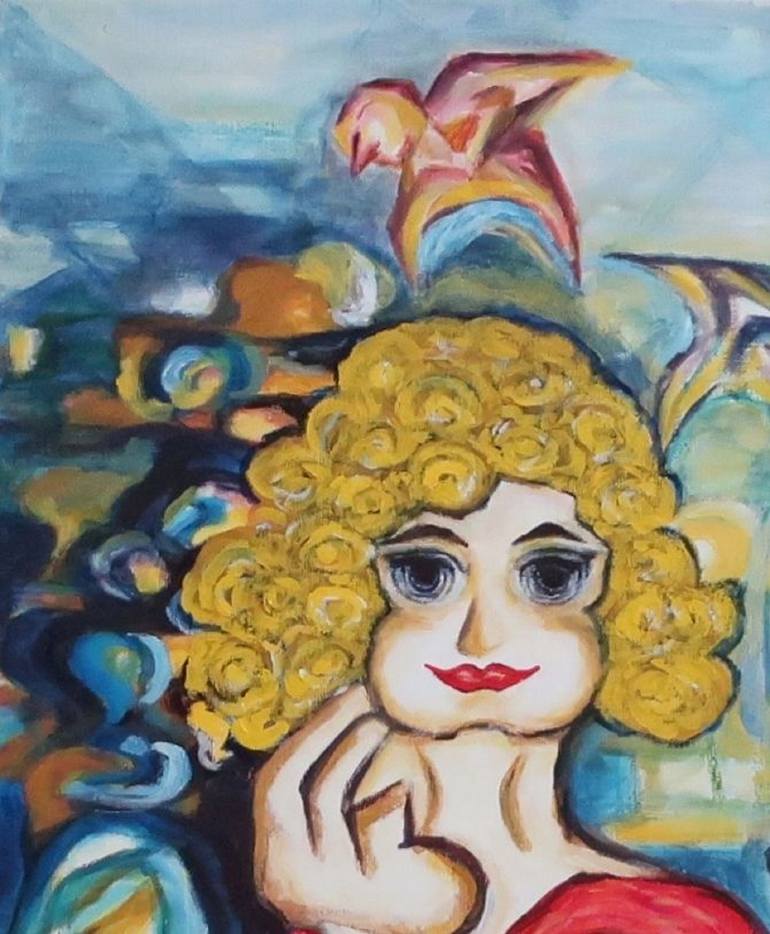 Original Abstract Painting by J P Powwarynn