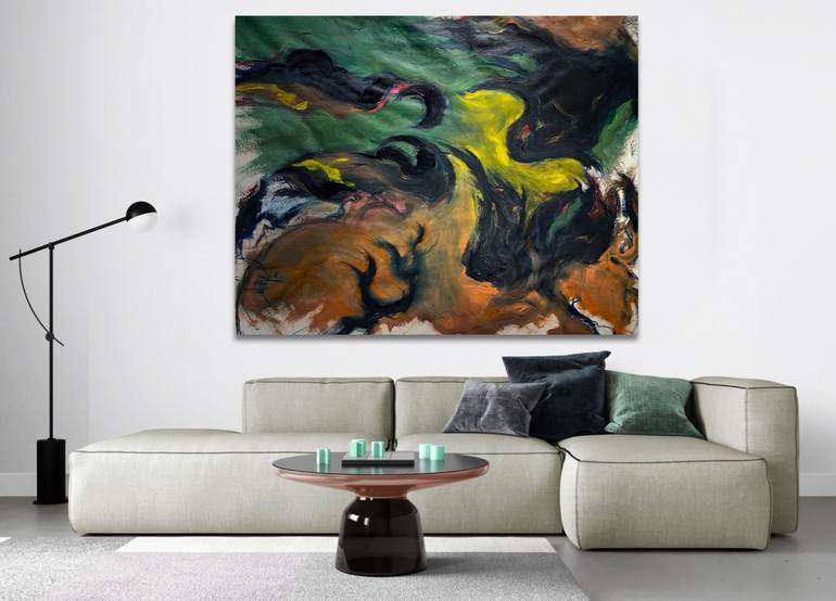 Original Abstract Expressionism Abstract Painting by Sandro D'Agaro