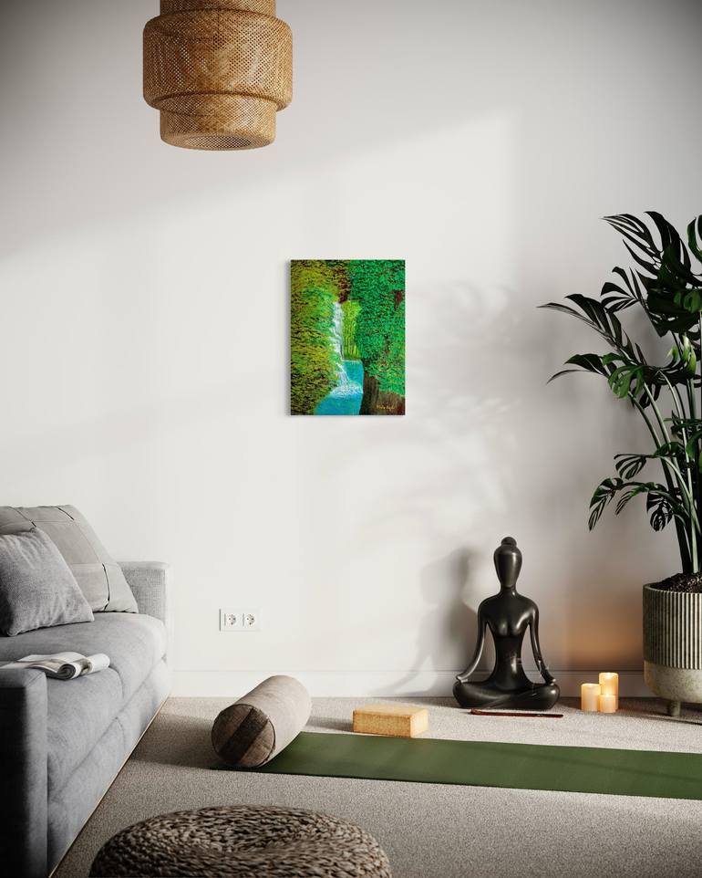 Original Abstract Nature Painting by Melo Ngai