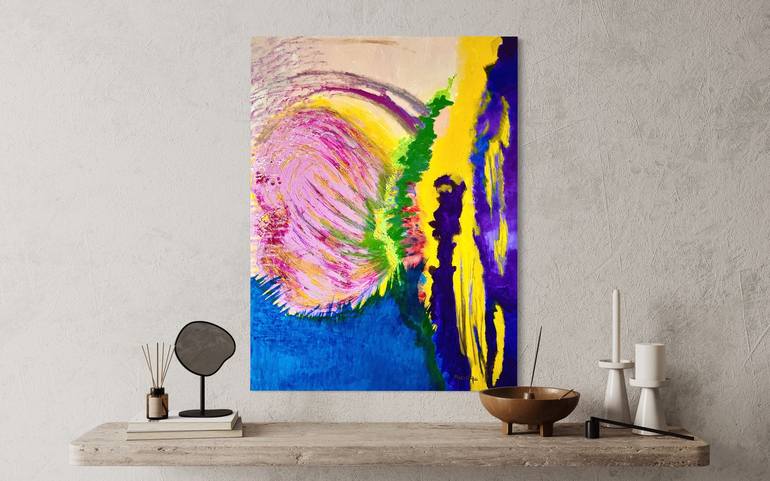 Original Abstract Painting by Melo Ngai