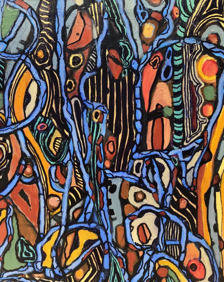 Original Abstract Painting by Jeffrey Davies 