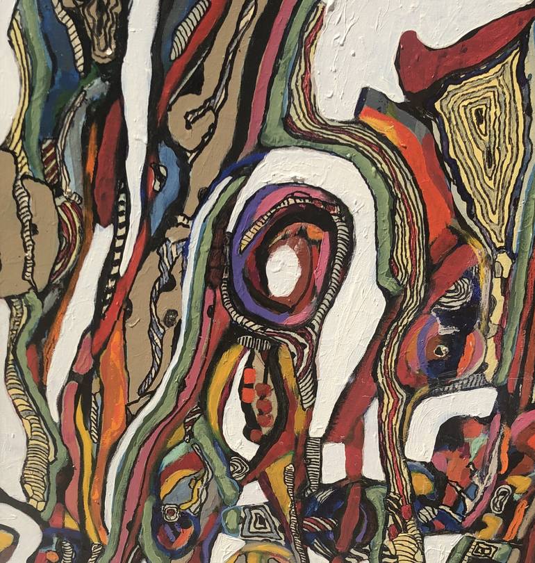 Original Abstract Expressionism Abstract Painting by Jeffrey Davies 