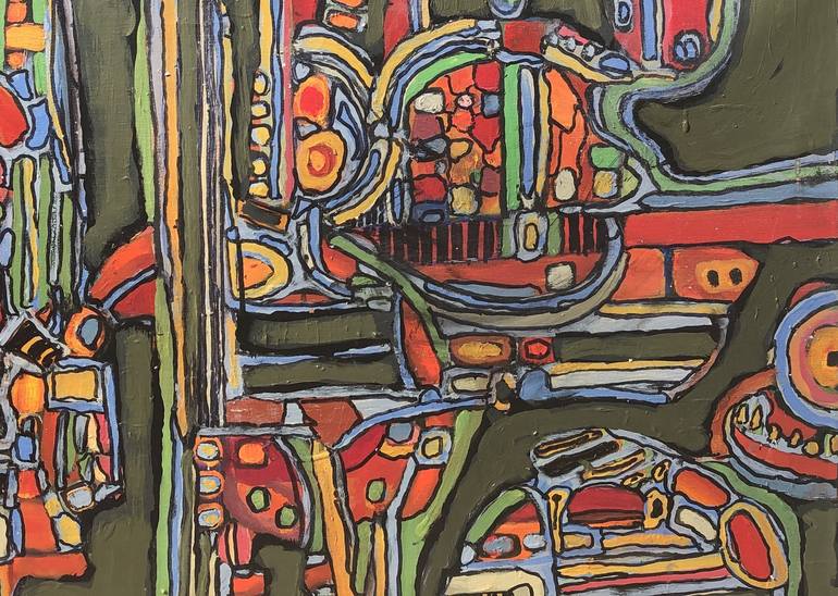 Original Abstract Expressionism Abstract Painting by Jeffrey Davies 