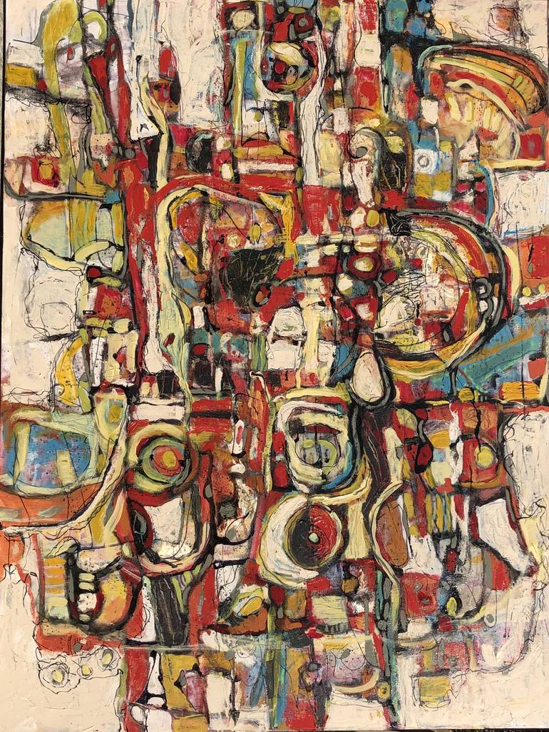 Original Abstract Painting by Jeffrey Davies 